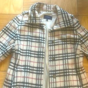 Burberry wool coat. Long trench coat